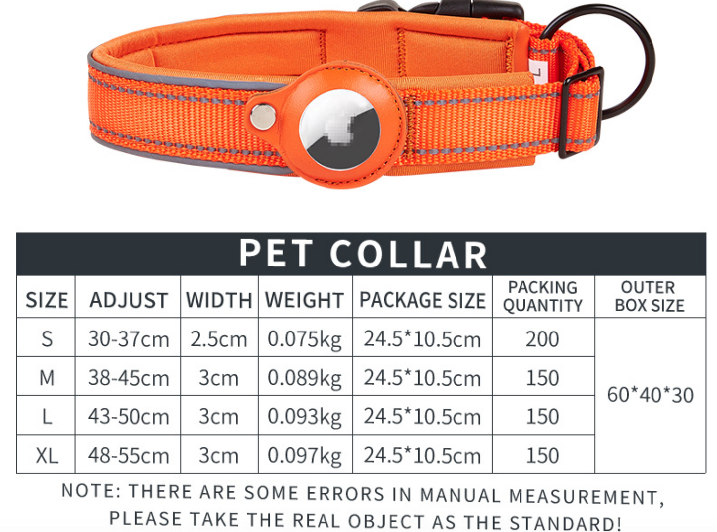 Chenpet Custom Dog AirTag Pet Collars Dog Leashed Pet Accessories