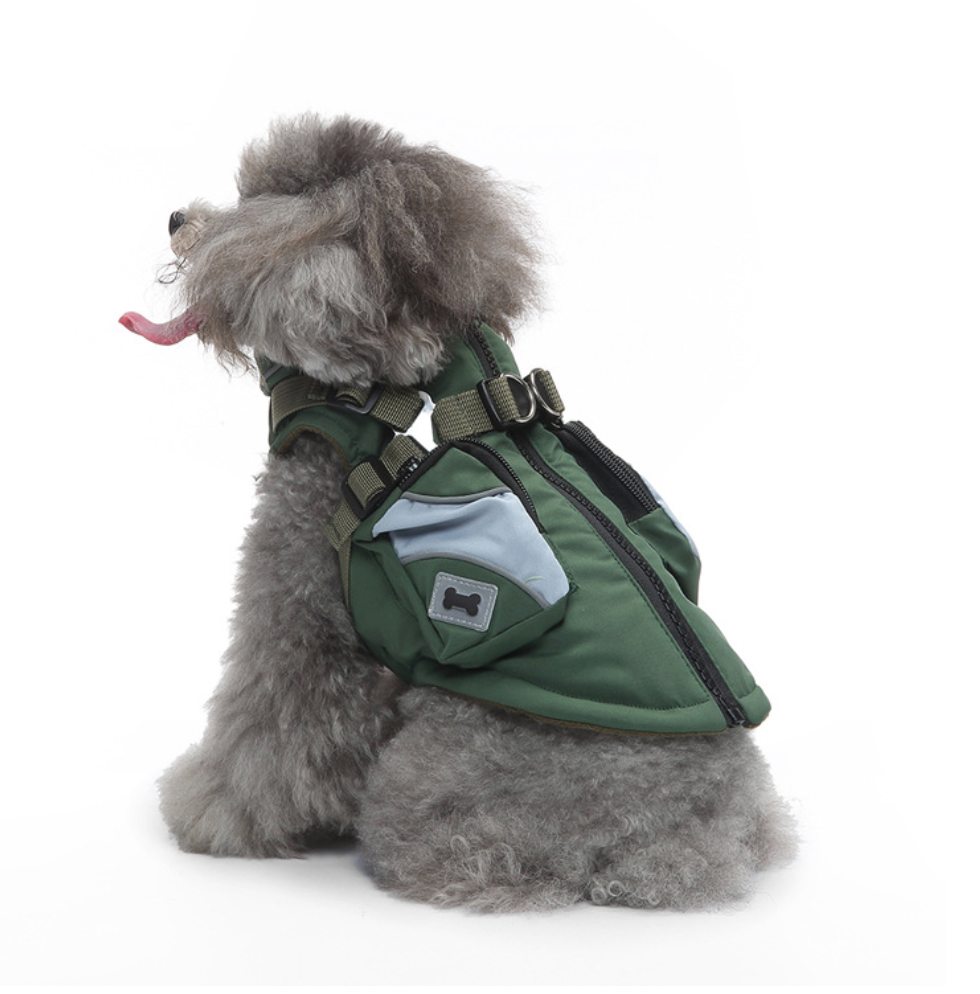 Chenpet Custom Wholesale Winter Pet Zip Up Cotton Coat