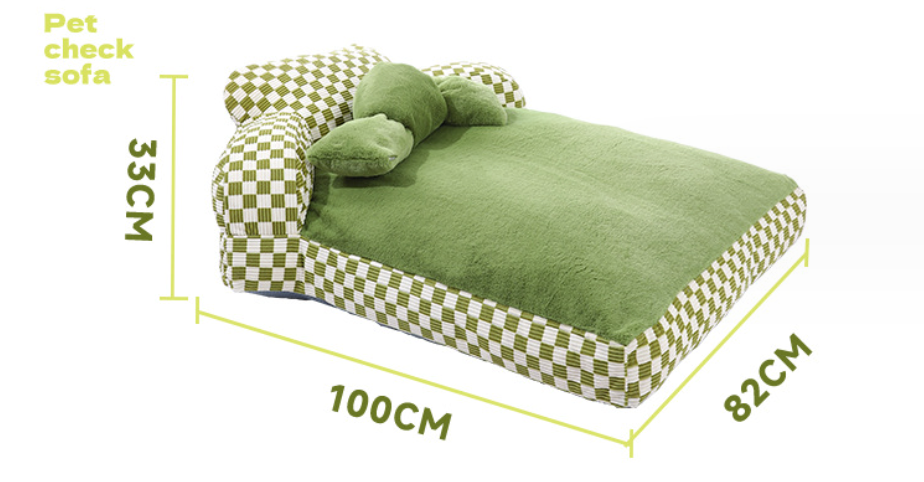 Chenpet New Design Cozy Pet Checkerboard Style Sofa Beds