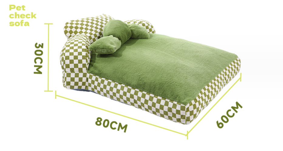 Chenpet New Design Cozy Pet Checkerboard Style Sofa Beds