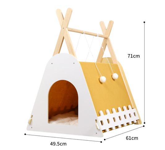 Chenpet New Arrival Solid Pet Wood House Durable Cat Trees
