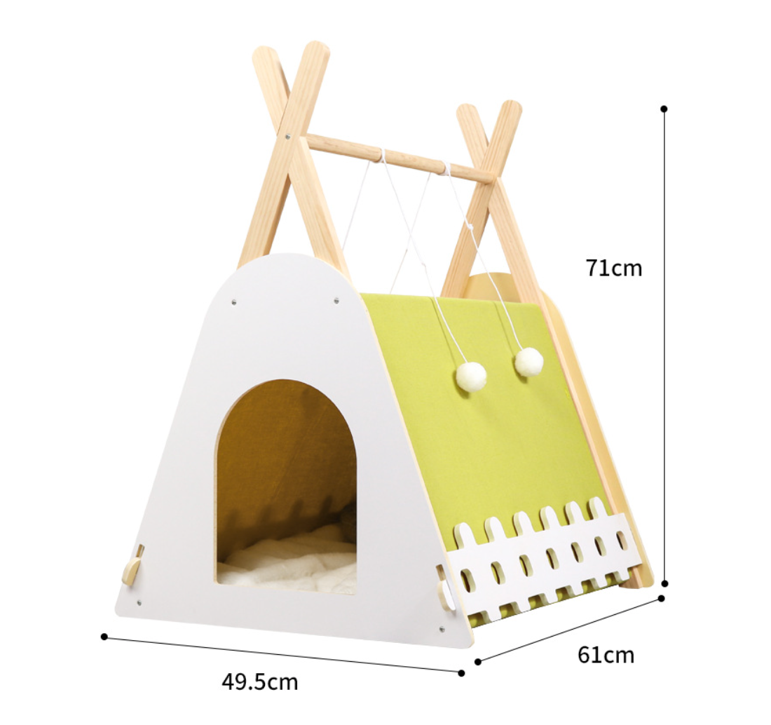 Chenpet New Arrival Solid Pet Wood House Durable Cat Trees
