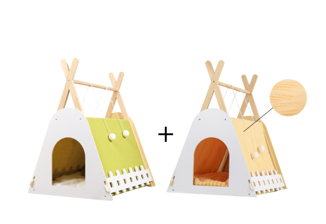 Chenpet New Arrival Solid Pet Wood House Durable Cat Trees