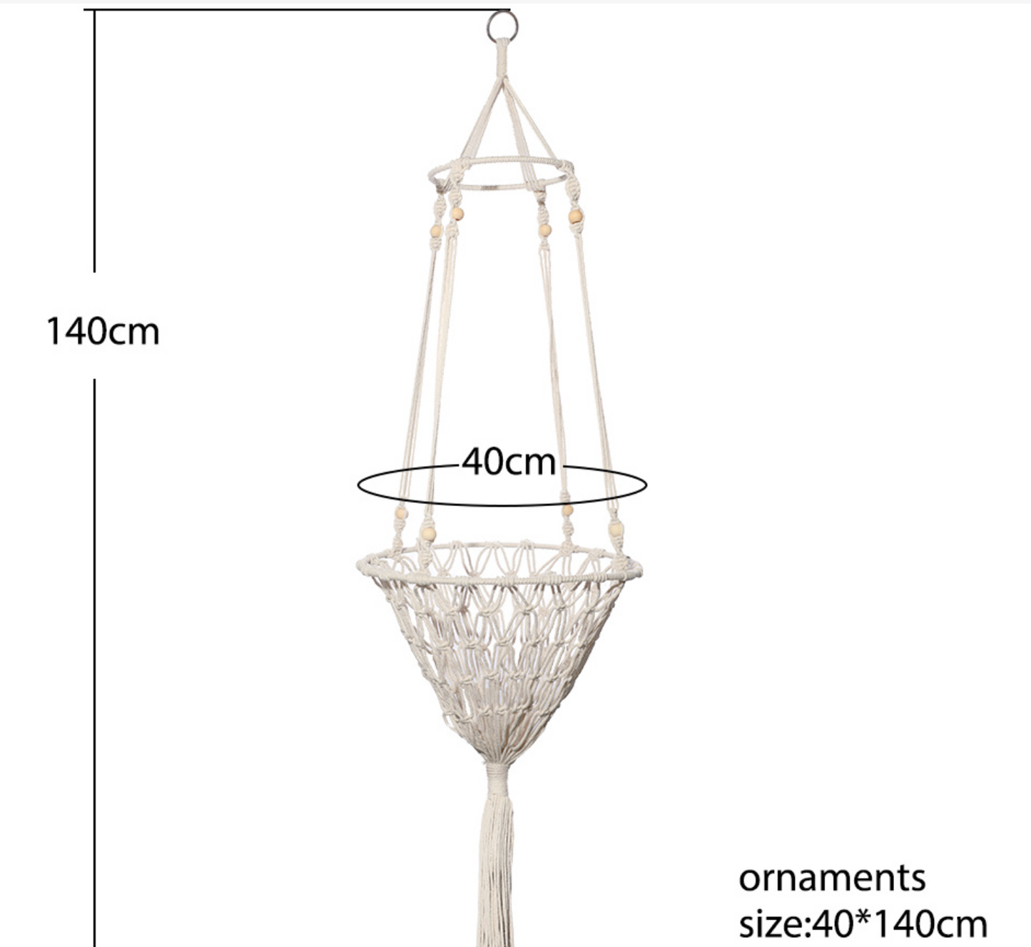 Chenpet Bohemia Style Handmade Hanging Cat Bed Pet Basket