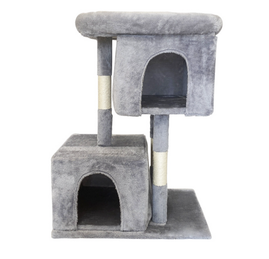 Chenpet Wholesale Sisal Short Plush Stable Grey Beige Cat Scratcher Trees
