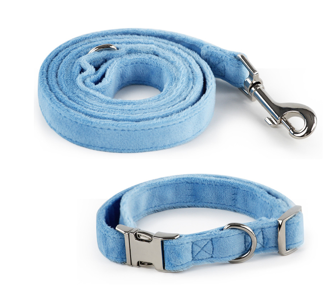 Chenpet Wholesale New Design Of Warm Pet Accessories Dog Velvet Harness & Collars & Leashes