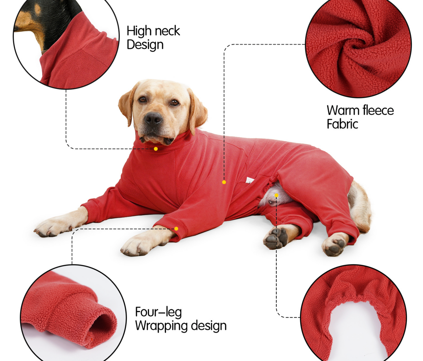 Chenpet Wholesale Custom Winter Warm Pet Clothes Dog Apparels