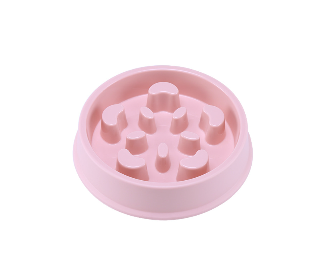 Chenpet Petal Shaped Puzzle Leak Proof Pet Slow Food Bowl