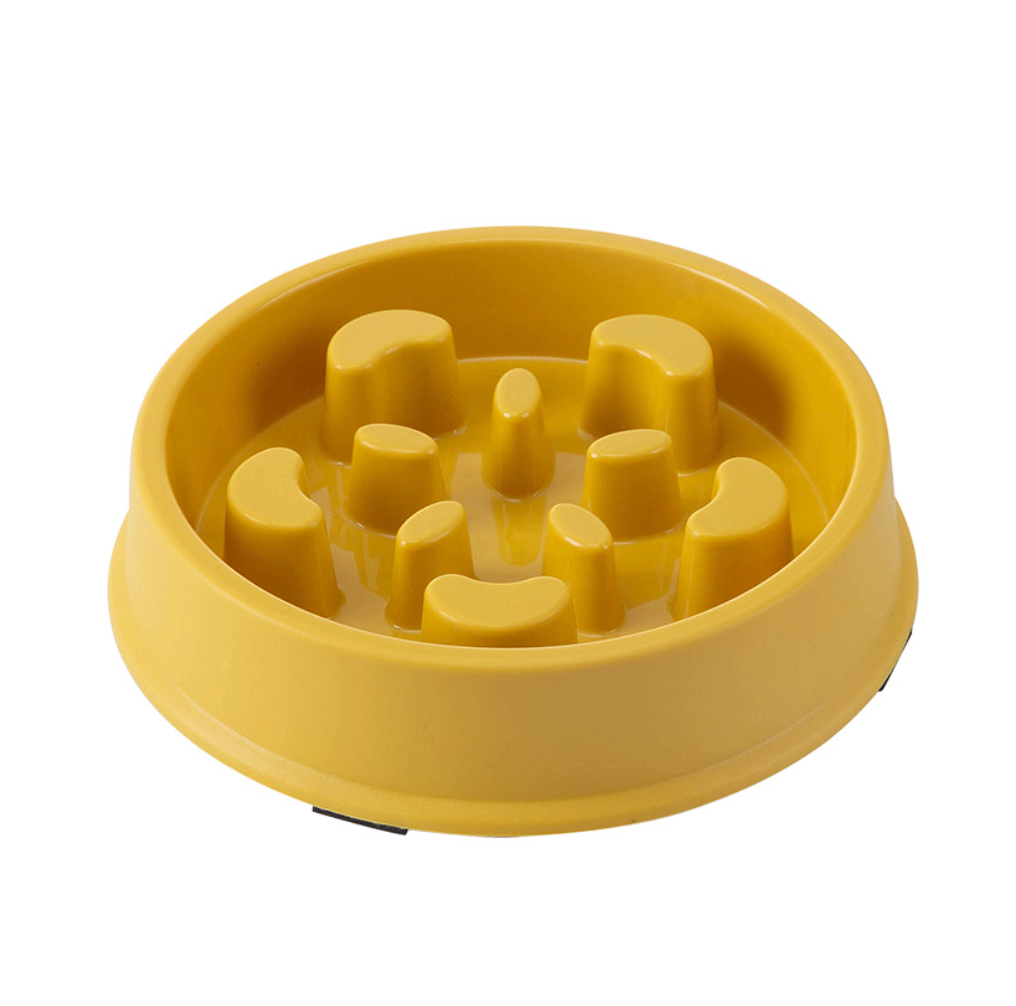Chenpet Petal Shaped Puzzle Leak Proof Pet Slow Food Bowl