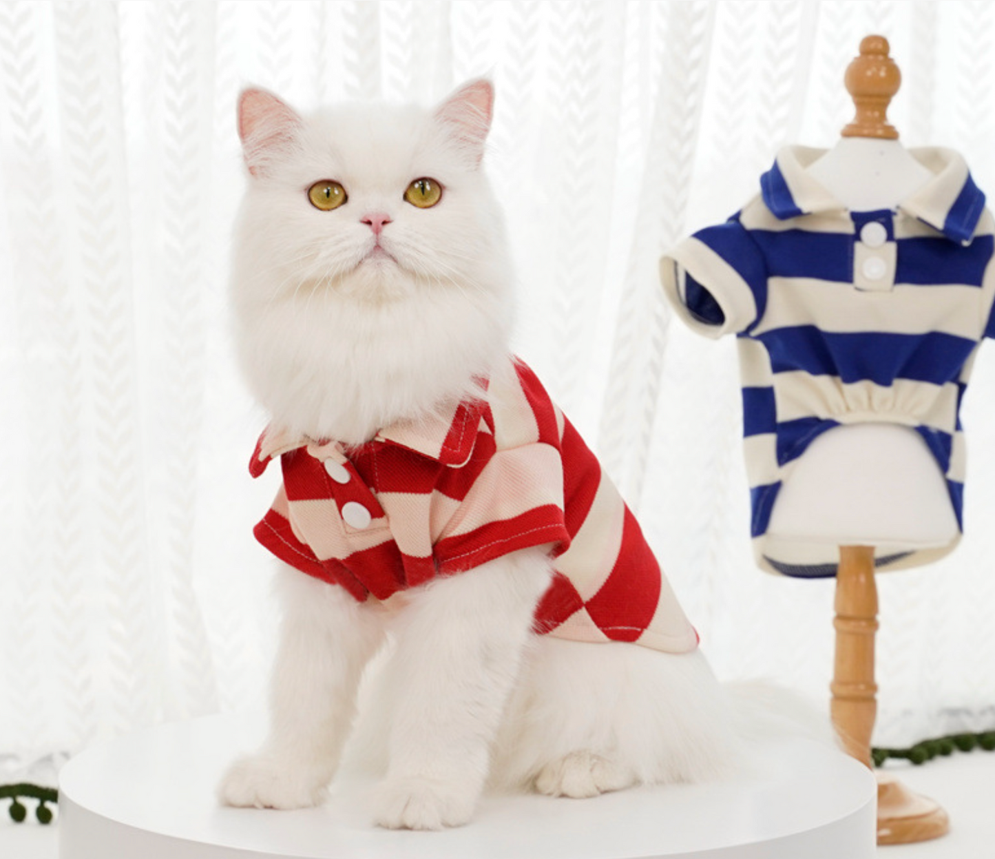 Chenpet New Summer Striped Pet Clothes Dog Cat Apparels