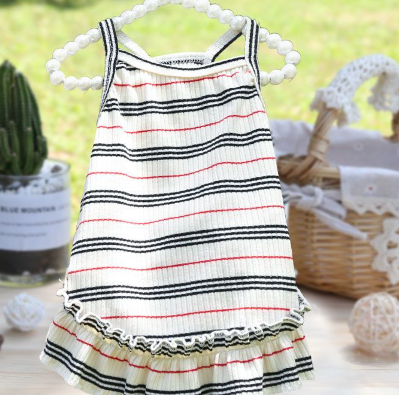 Chenpet New Arrival Striped Pet Clothes Dog Apparels Pet Dresses