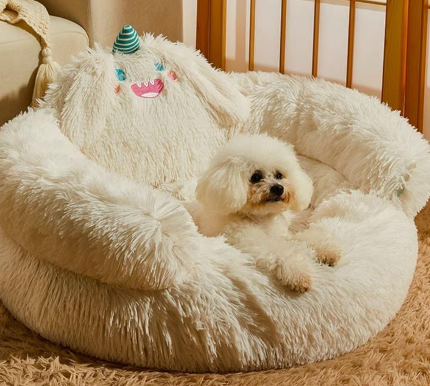 Chenpet Hot Selling Monster Style Plush Pet Beds Dog Beds