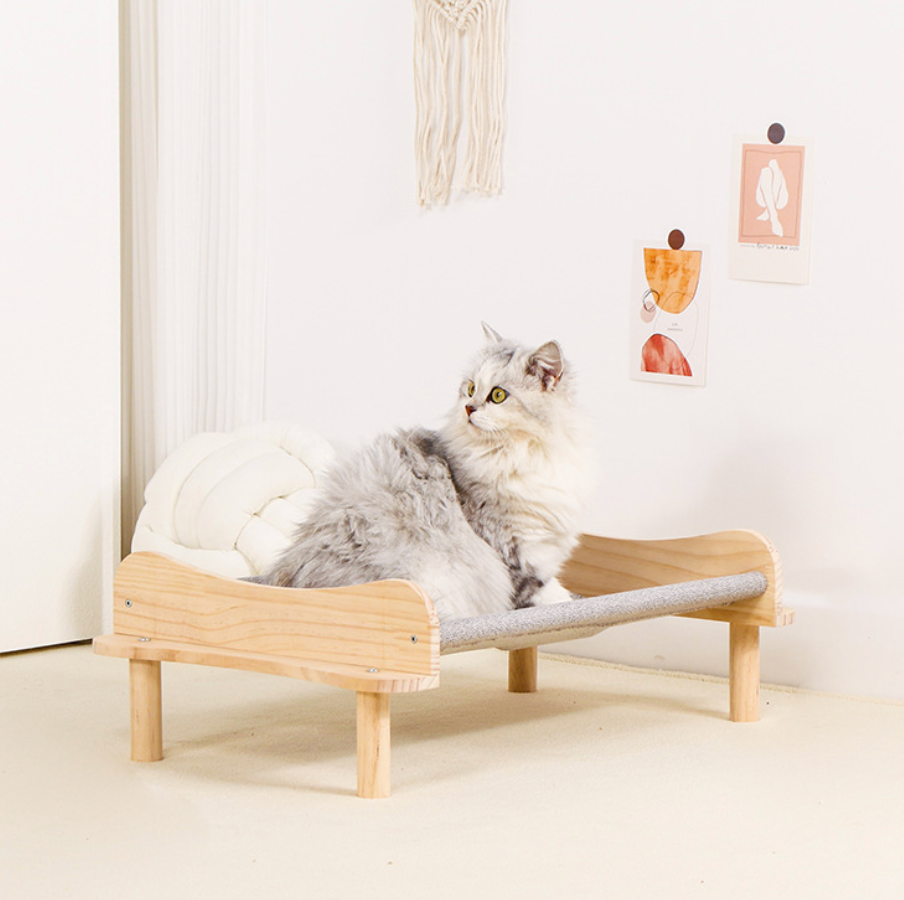 Chenpet Multi-layer Solid Wood Breathable Wooden Cat Beds