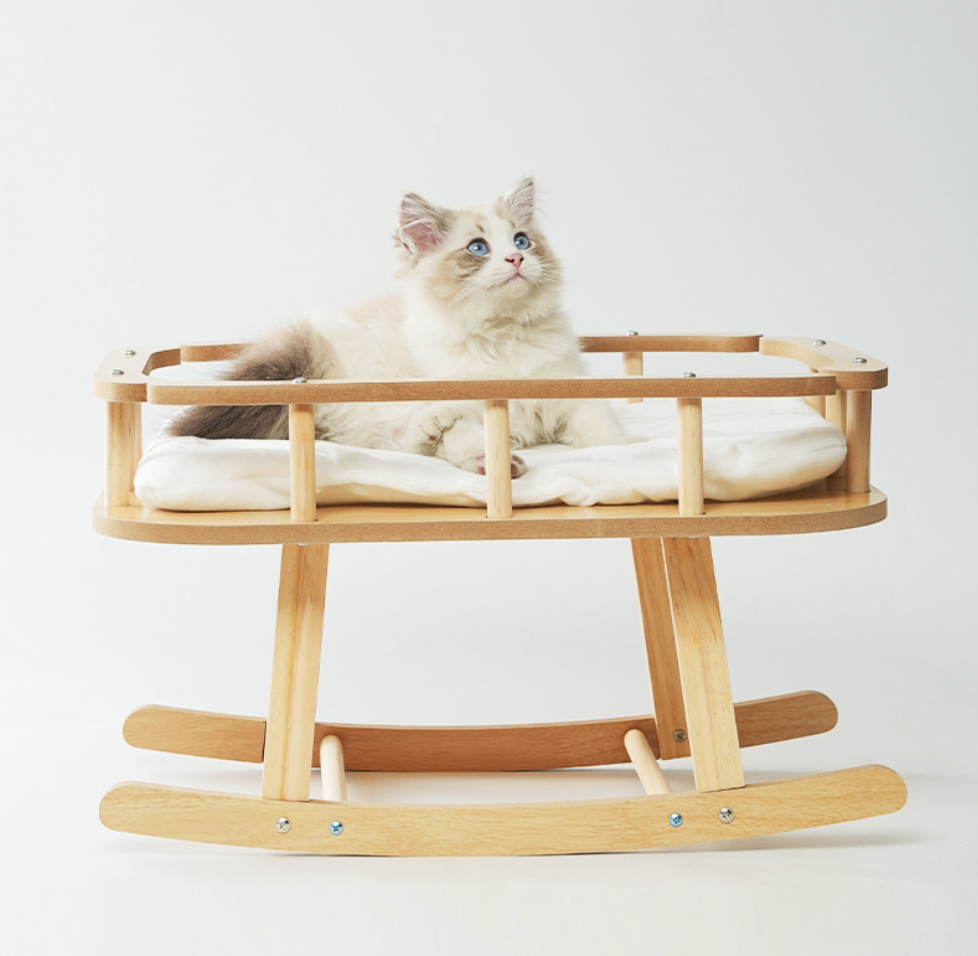 Chenpet Wholesale Solid Wood Pet Beds Cat Beds