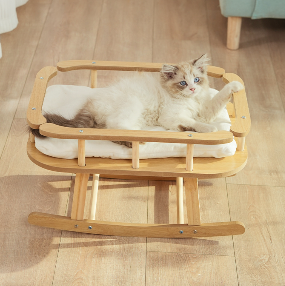 Chenpet Wholesale Solid Wood Pet Beds Cat Beds