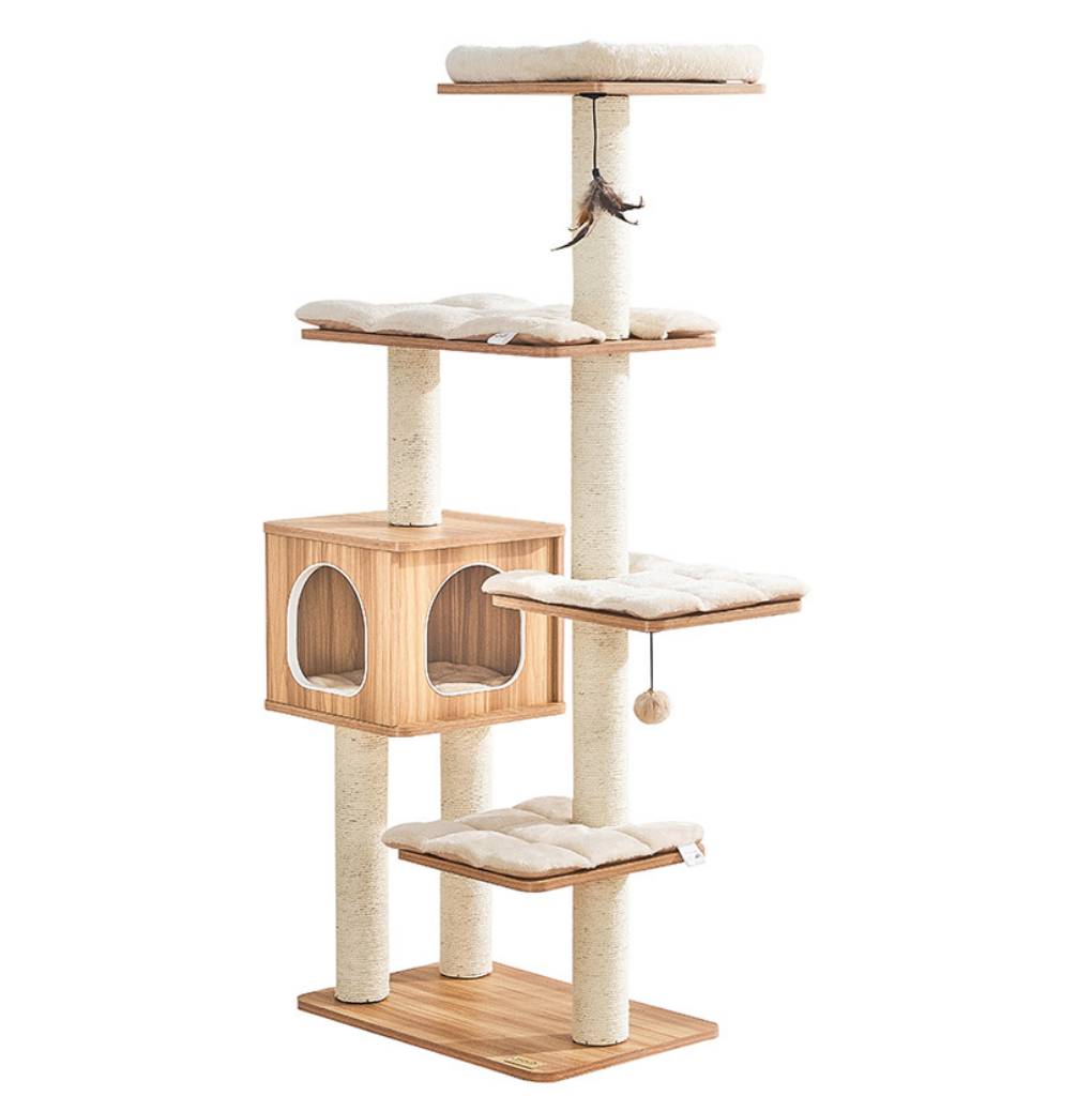 Chenpet Durable Wood Eco-friendly Large Cat Trees Cat House