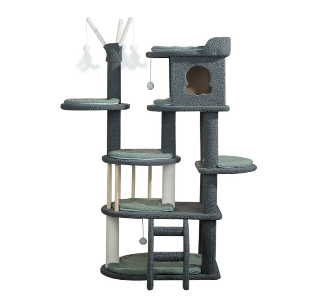 Chenpet Eco-friendly Large Wood Cat Trees