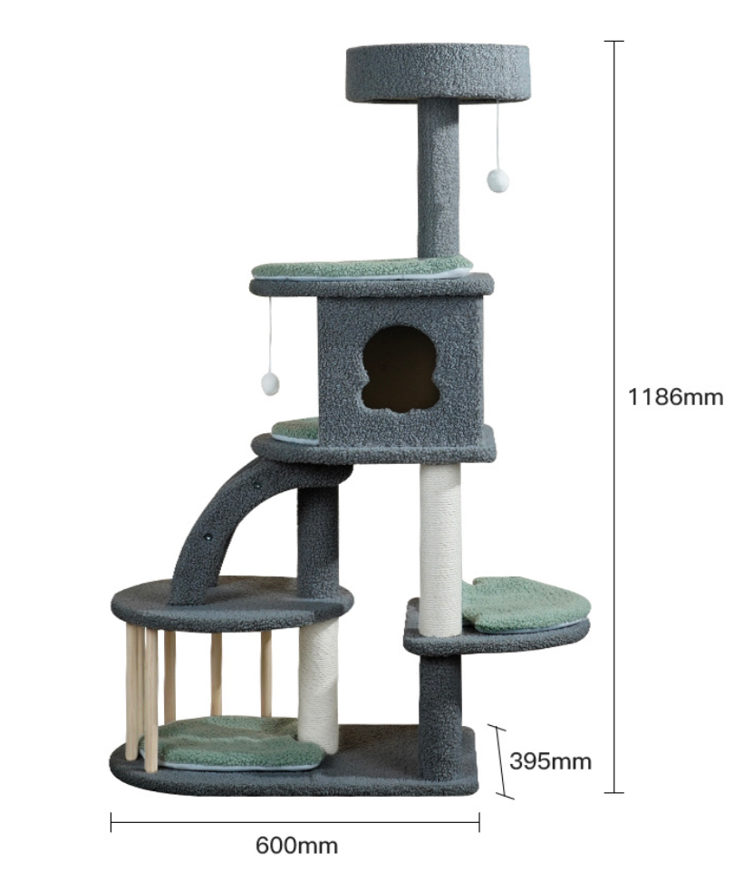 Chenpet Eco-friendly Large Wood Cat Trees