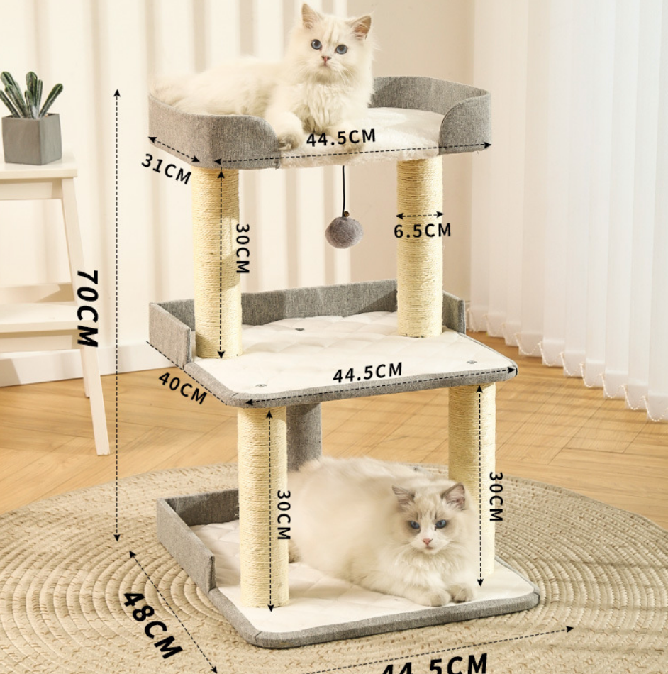 Chenpet Durable Large Sofa Fabric Cat Trees Cat Climbing