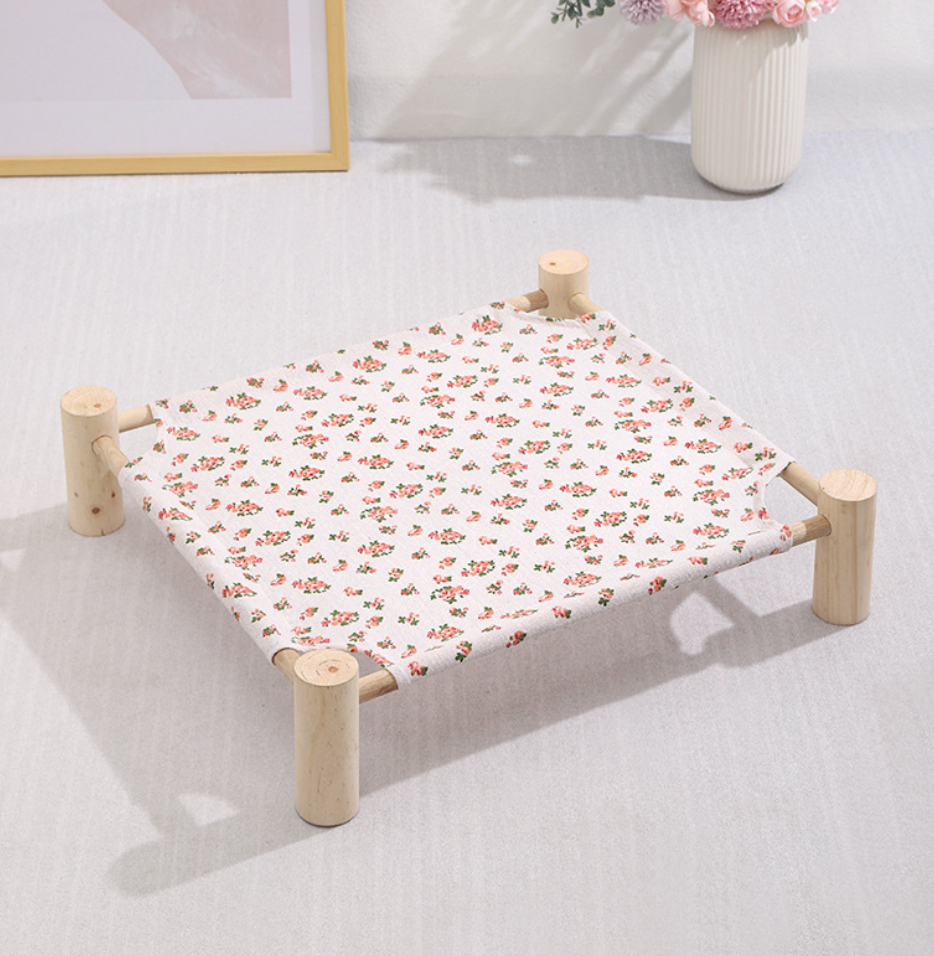 Chenpet Slid Wood Breathable Pet Beds Small Pet Wood Beds