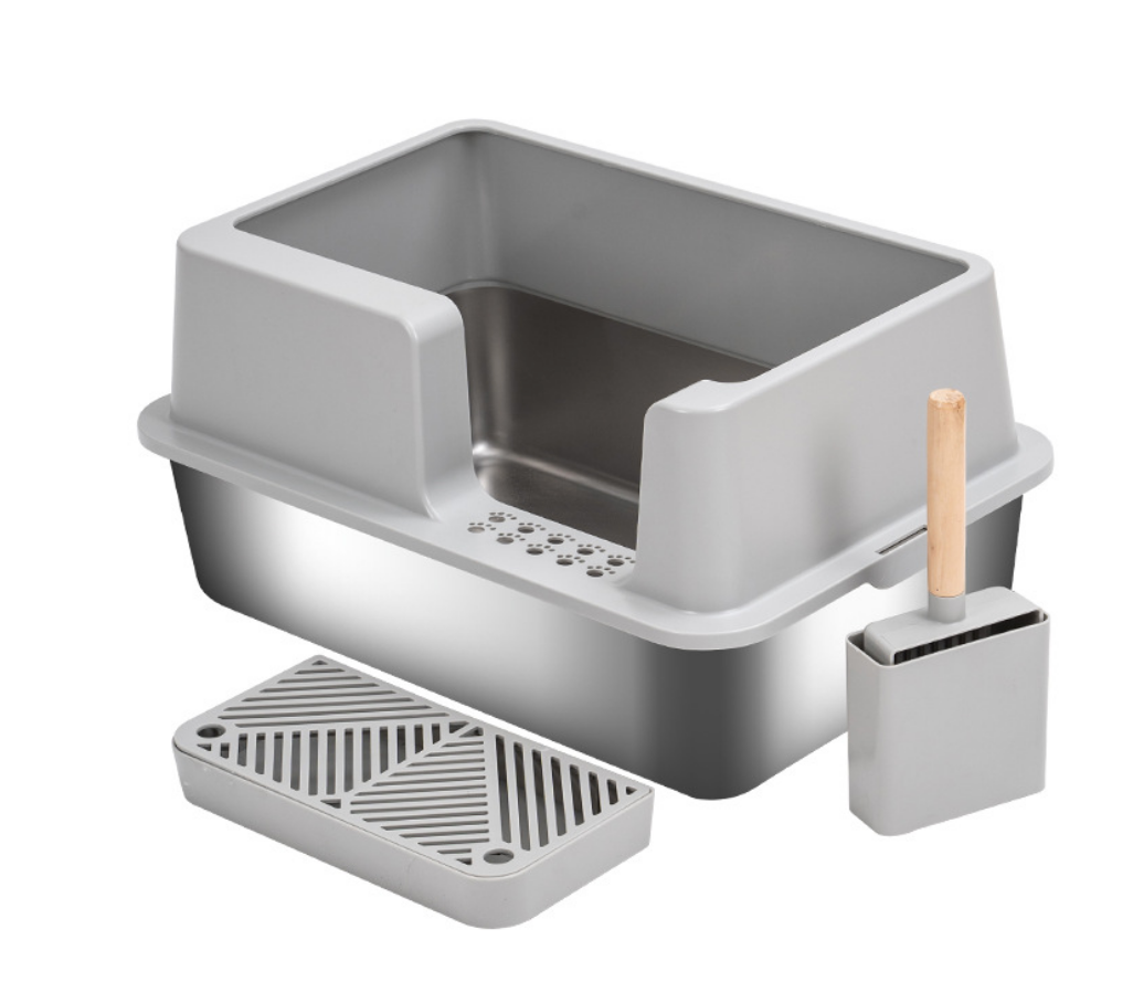 Chenept High Quality Stainless Steels Durable Cat Litter Box