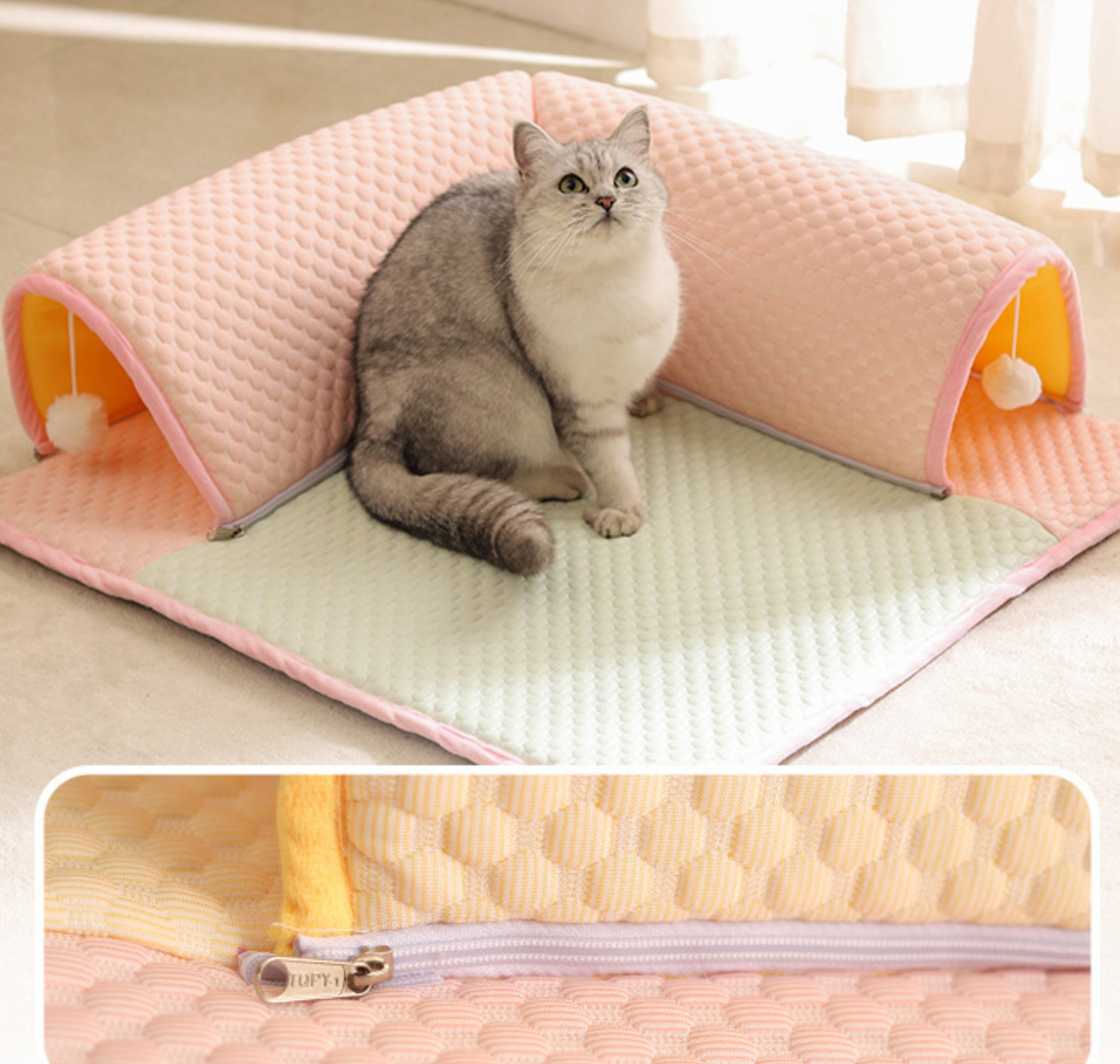 Chenpet Eco-friendly Summer Cool Pet Mats Breathable Cat Tunnels