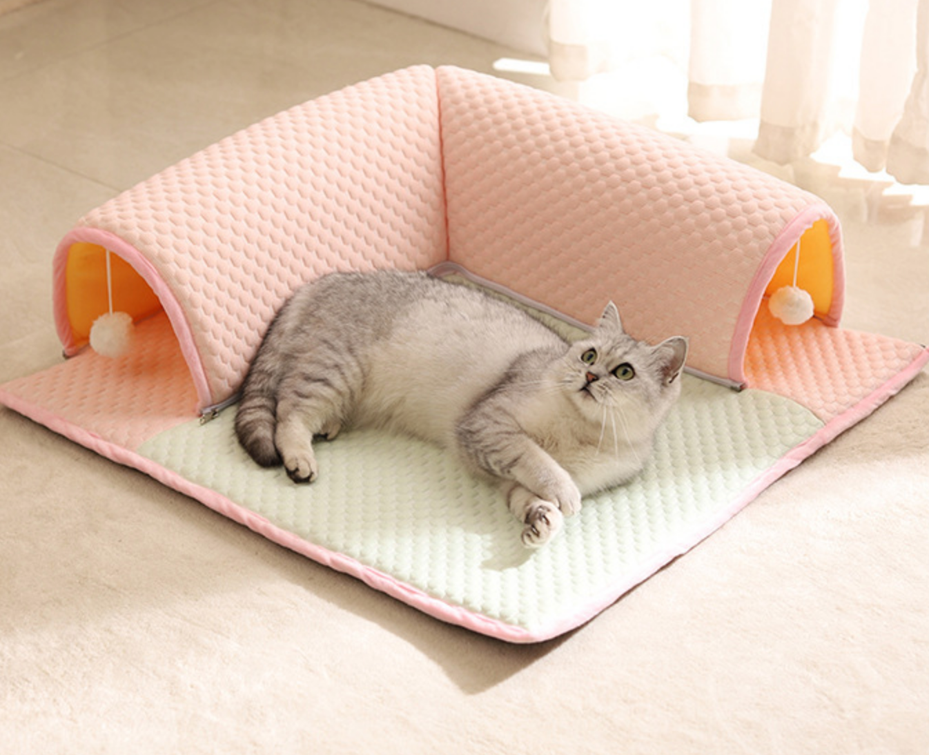 Chenpet Eco-friendly Summer Cool Pet Mats Breathable Cat Tunnels