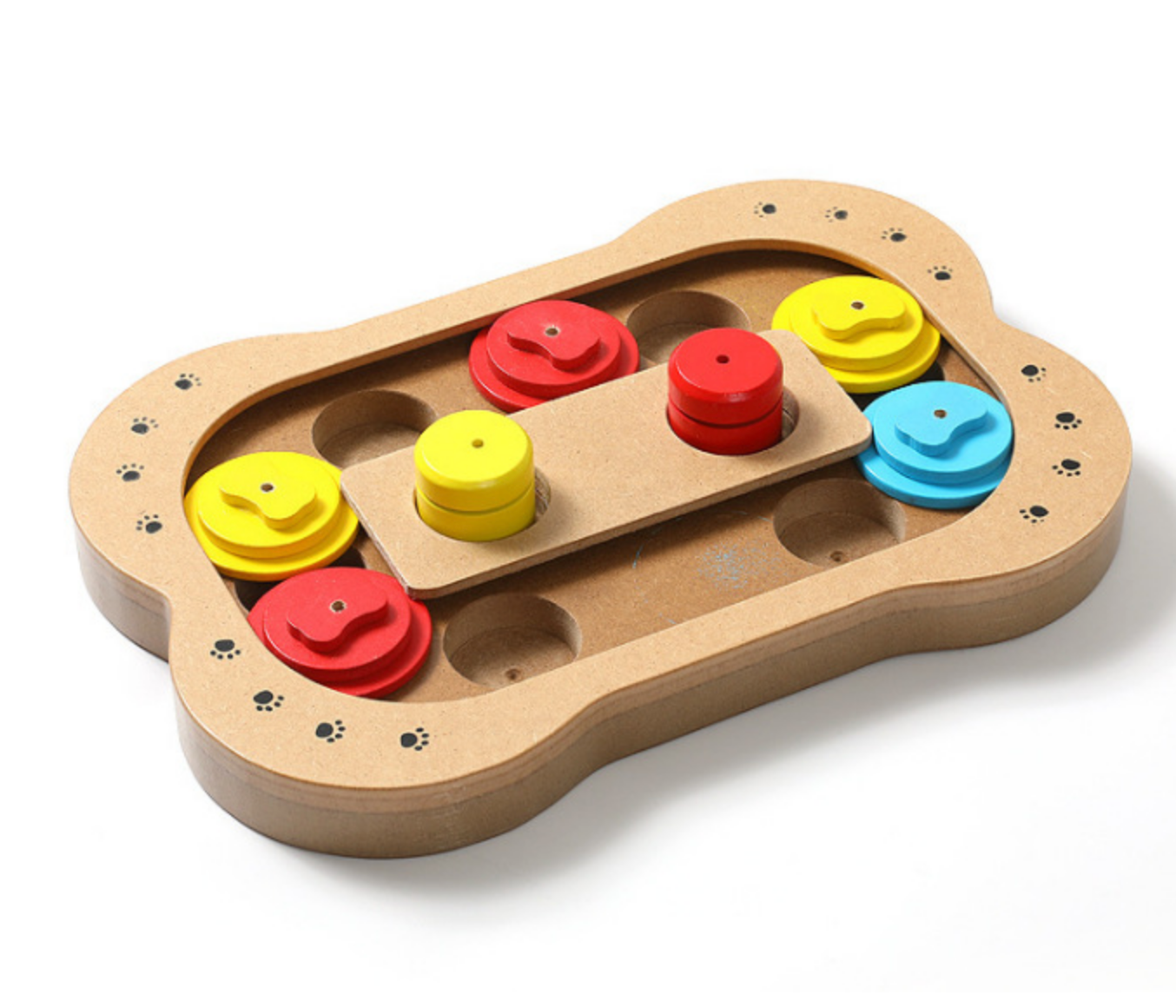 Chenpet Hot Selling Flakeboard Bone & Claw Puzzle Pet IQ Training Toys