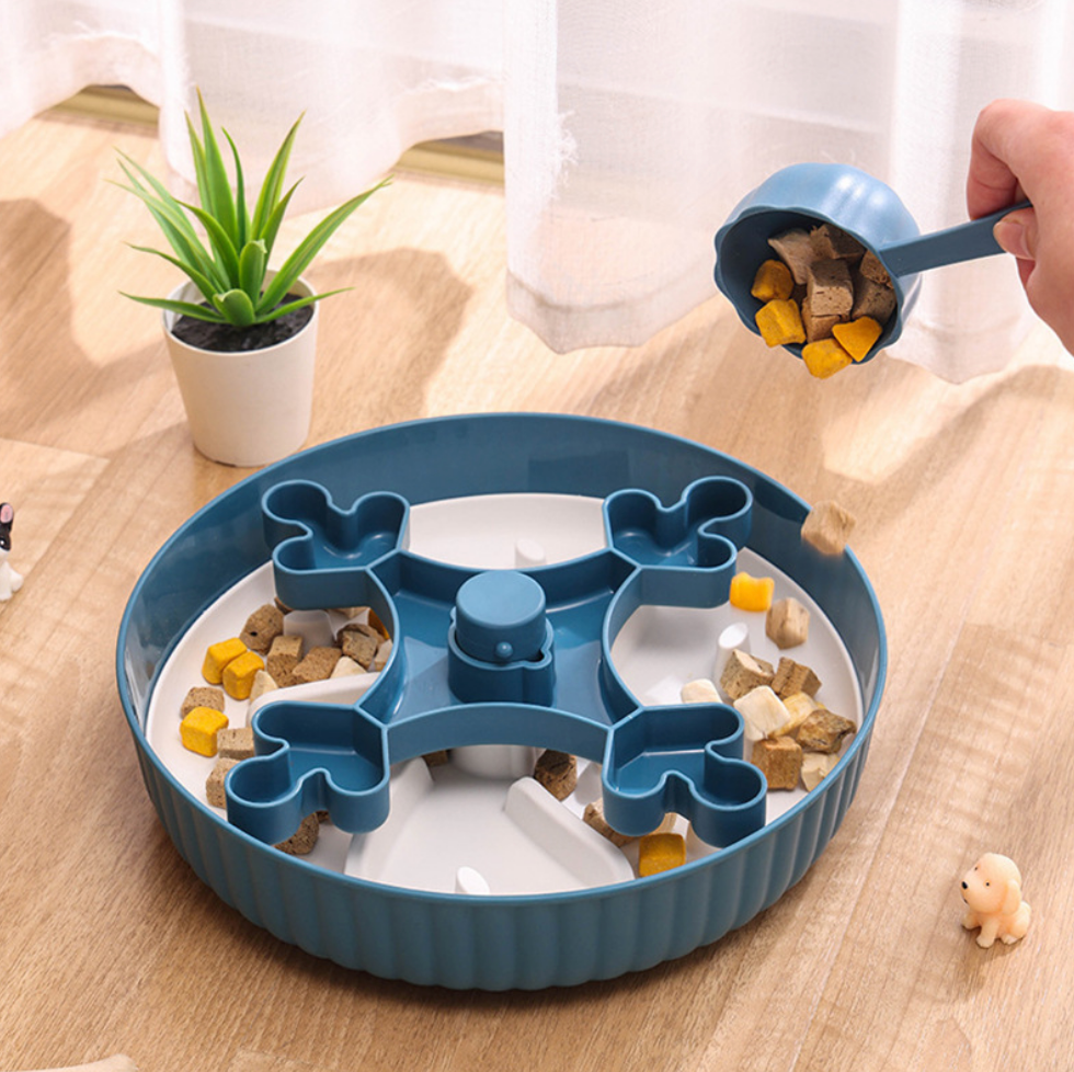 Chenpet Wholesale ABS Pet Puzzle Feeding Slower Interactive Bowls