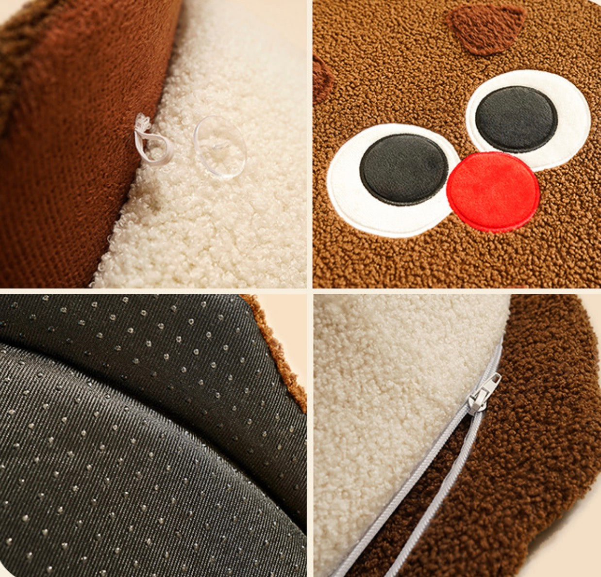 Chenpet Wholesale New Design Pet Biscuit Shape Plush Beds