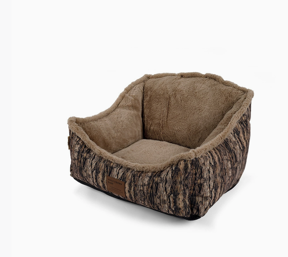 Chenpet Imitation Bark High-end Pet Beds