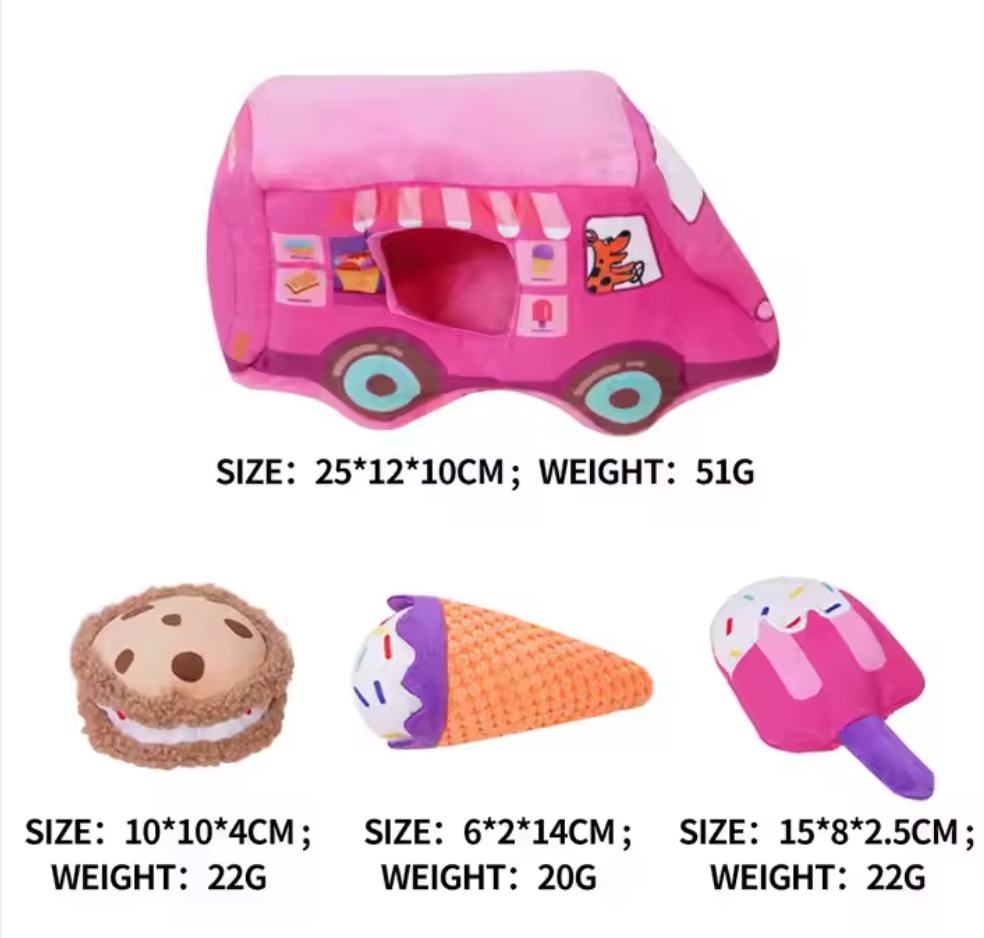 Chenpet New Design Interactive Dog Ice Creams Car Toys