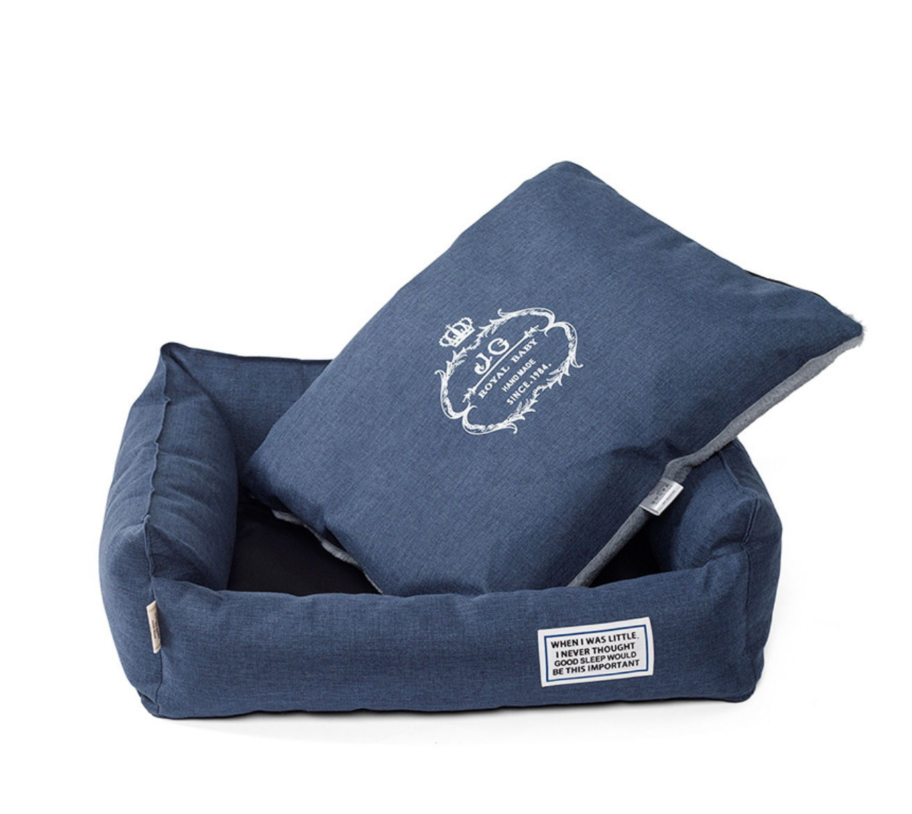 Chenpet Imitation linen Square Dog kennel Pet Beds