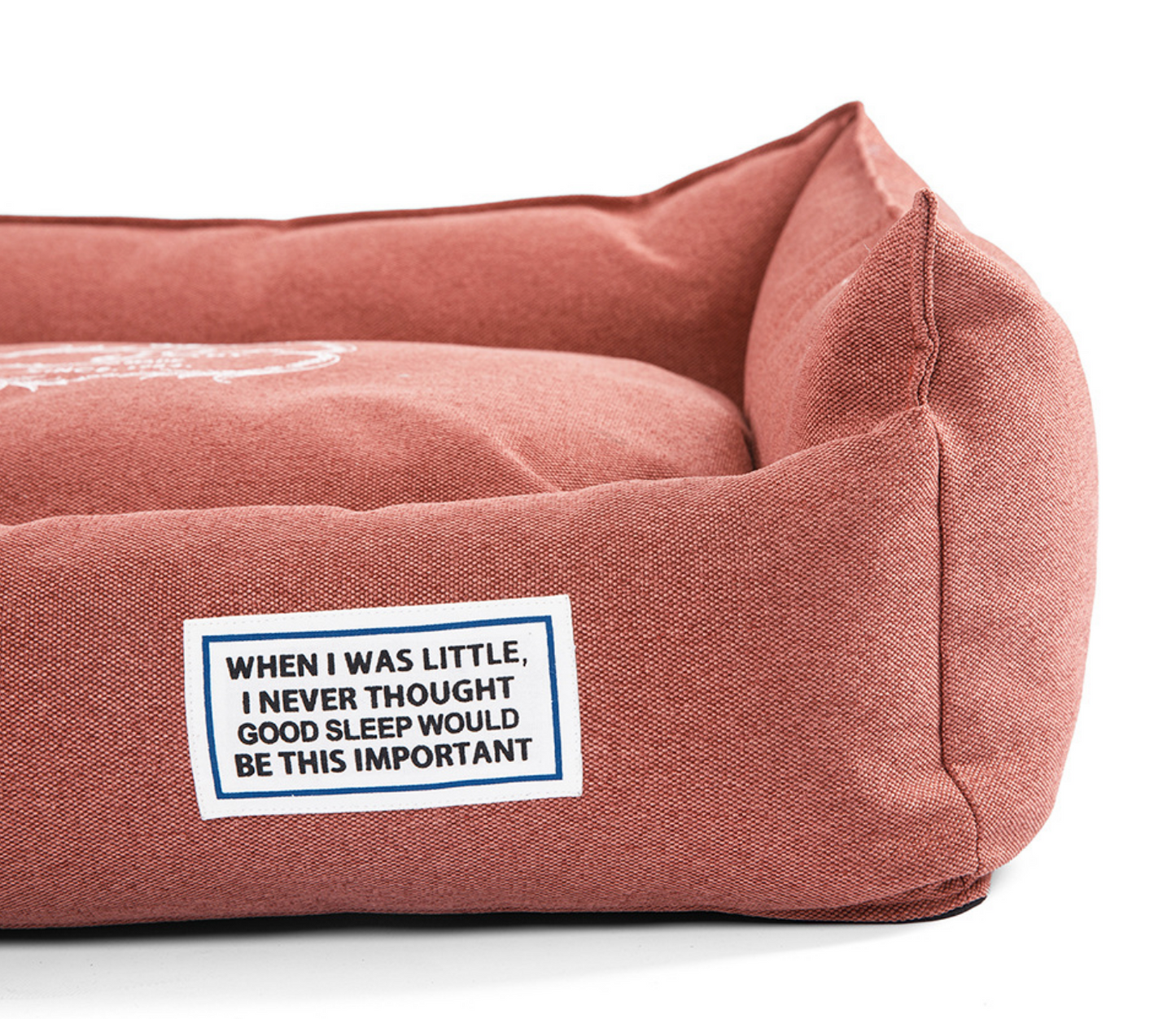 Chenpet Imitation linen Square Dog kennel Pet Beds