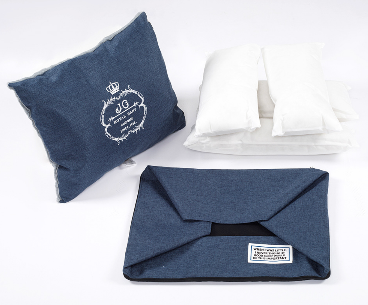 Chenpet Imitation linen Square Dog kennel Pet Beds