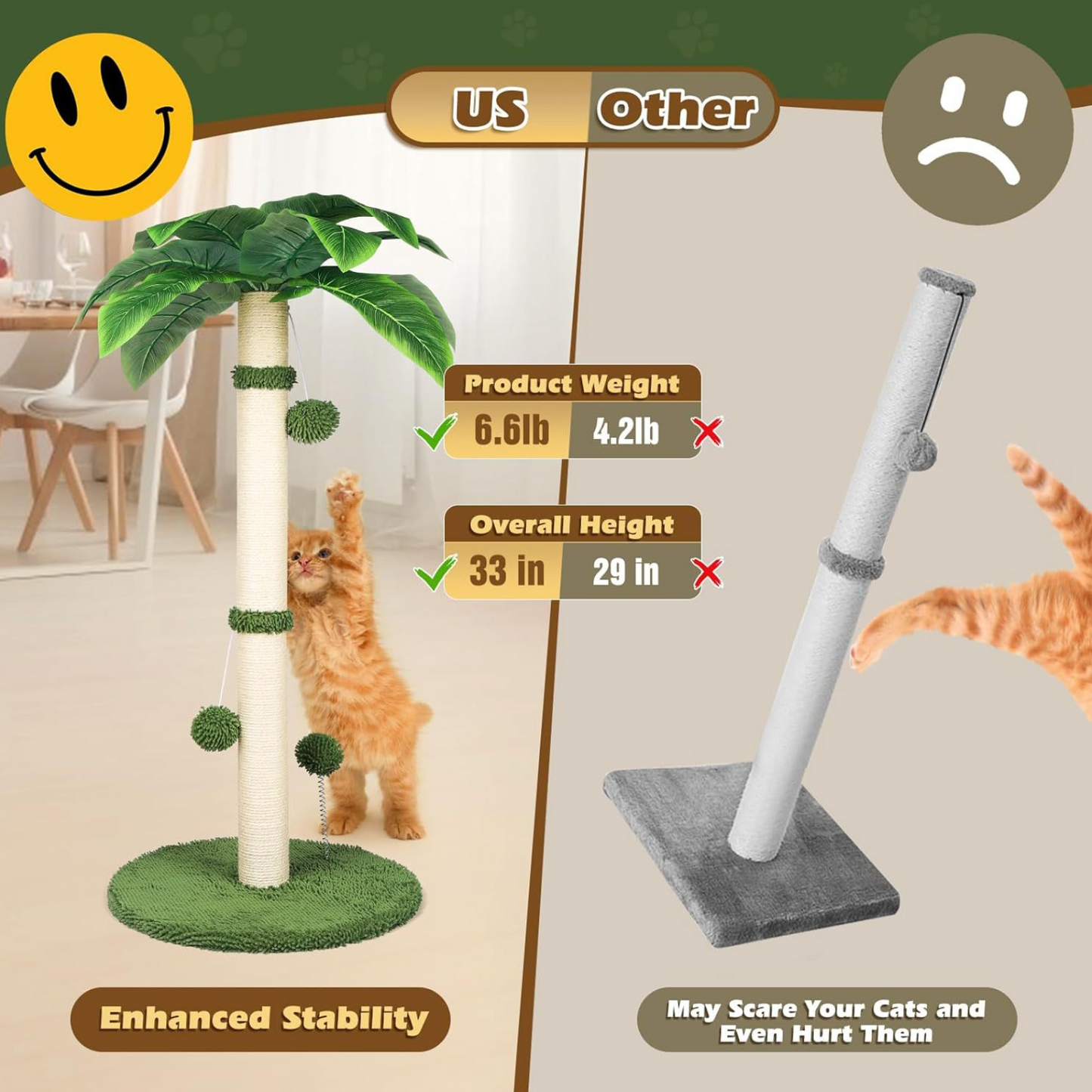 Chenpet Hot Selling Cocoanut Style Cat Climbing Cat Trees