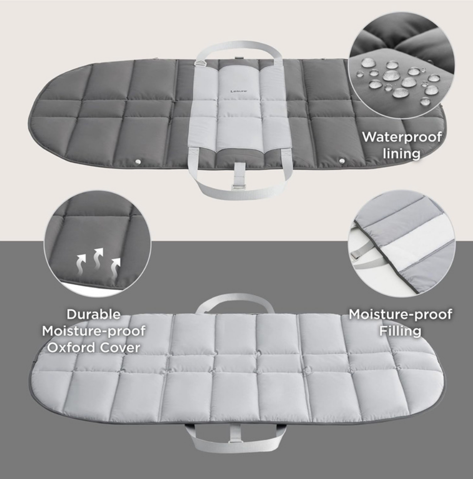 Chenpet Outside Pet Carrier Mats Waterproof Foldable Pet Beds
