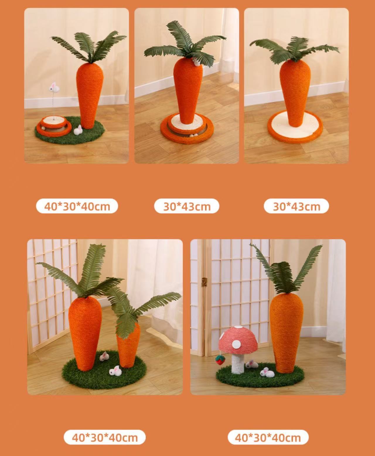 Chenpet Wholesale Carrot Design Cat Play Cat Trees