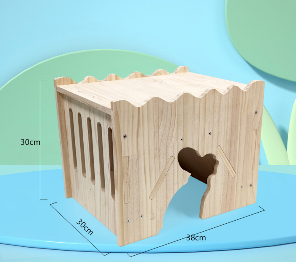 Chenpet Manufacturer Small Pets Pine Wood Freely Combinable Castles
