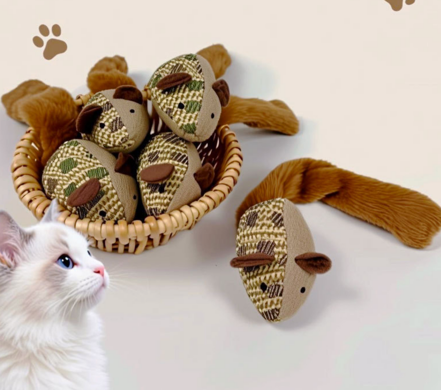 Chenpet Wholesale Mouse Design Cat Plush Toys