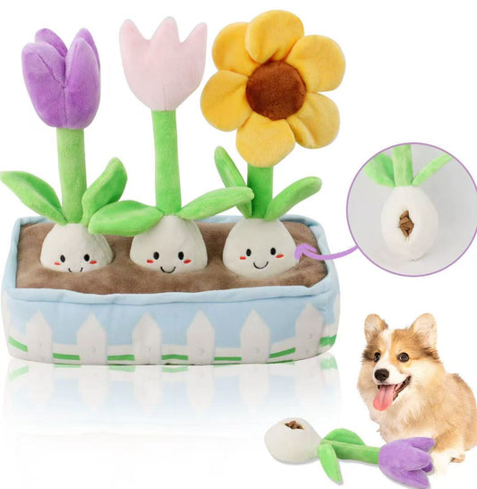 Chenpet Manufacturer Custom  Flower Plush Pet Play Toys