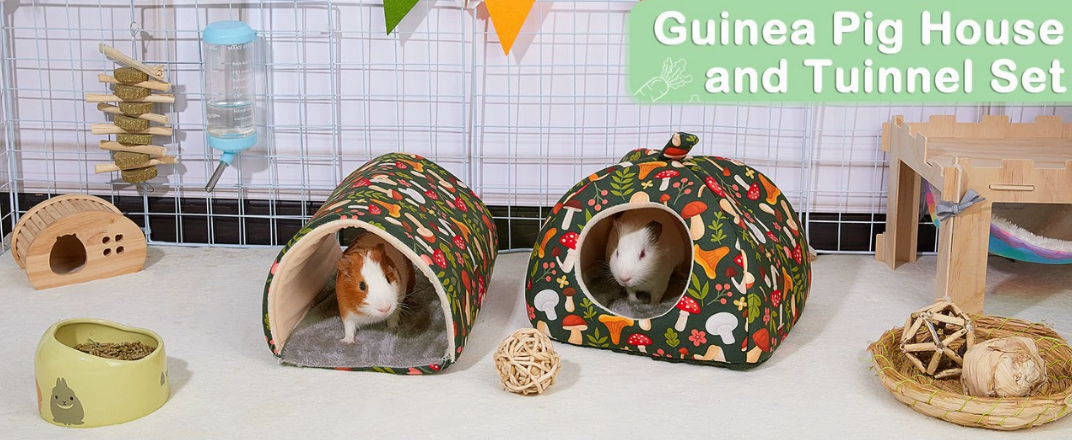Chenpet Customized Small Pet Plush Tunnels Guinea Pig Beds