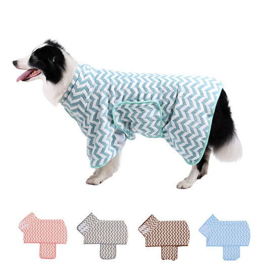 Chenpet High Quality  Quick-Dry Pet Bathrobe Large Dog Bath Towel