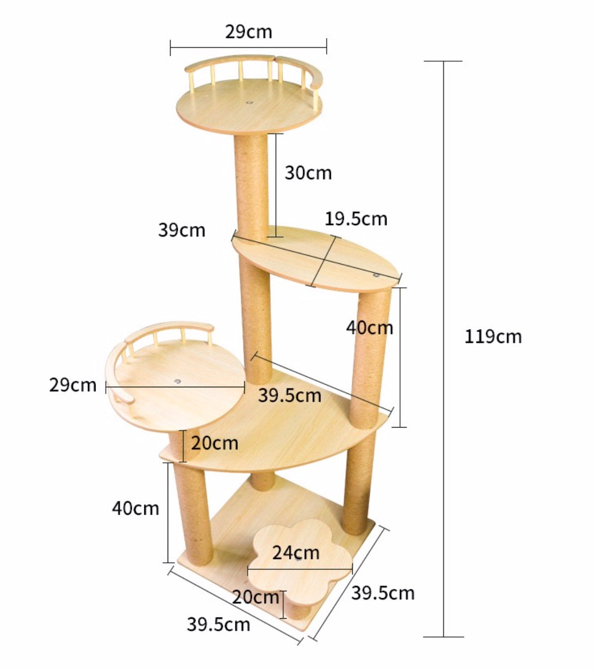 Chenpet Wholesaler Durable MDF Cat Trees Cat Climbing