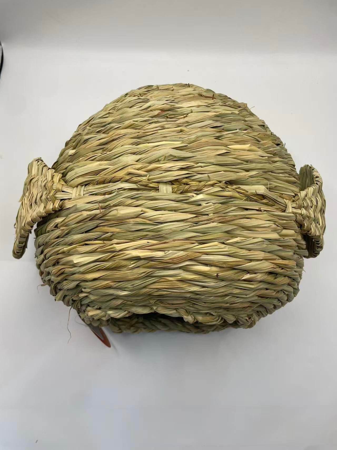 Chenpet Pig Design Reed Grass Small Pets Hideout House