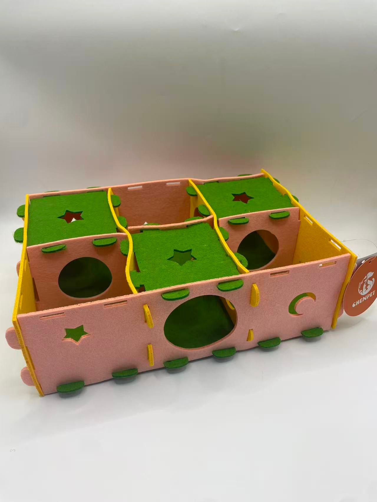 Chenpet Folding Join Woven Fabric Small Pets Maze Tunnel