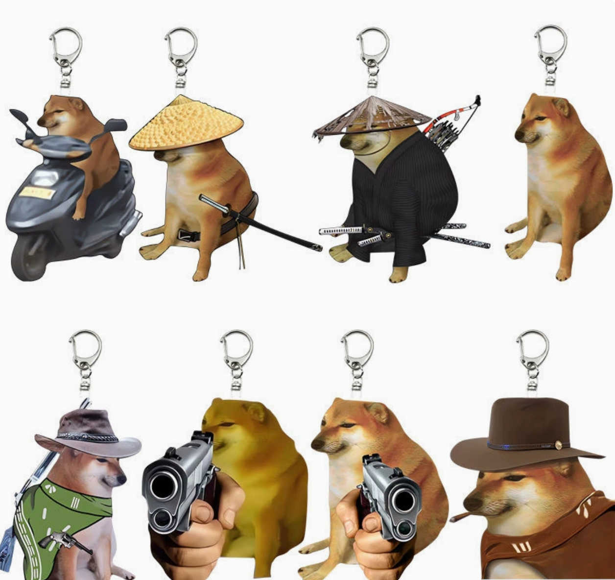 Chenpet Funny Spoof Pet Emoticon Pendant Pet Dog Acrylic Tag