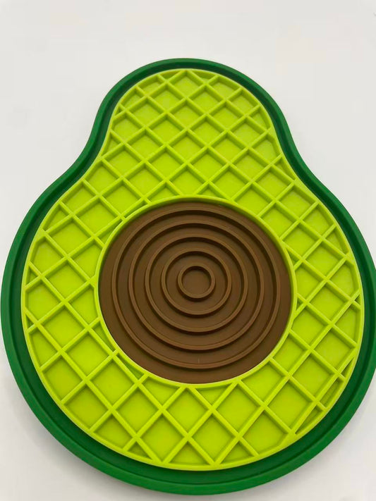 Chenpet Manufacturer Avocado Fruit Pet Licki Mat Dog Silicone Mat