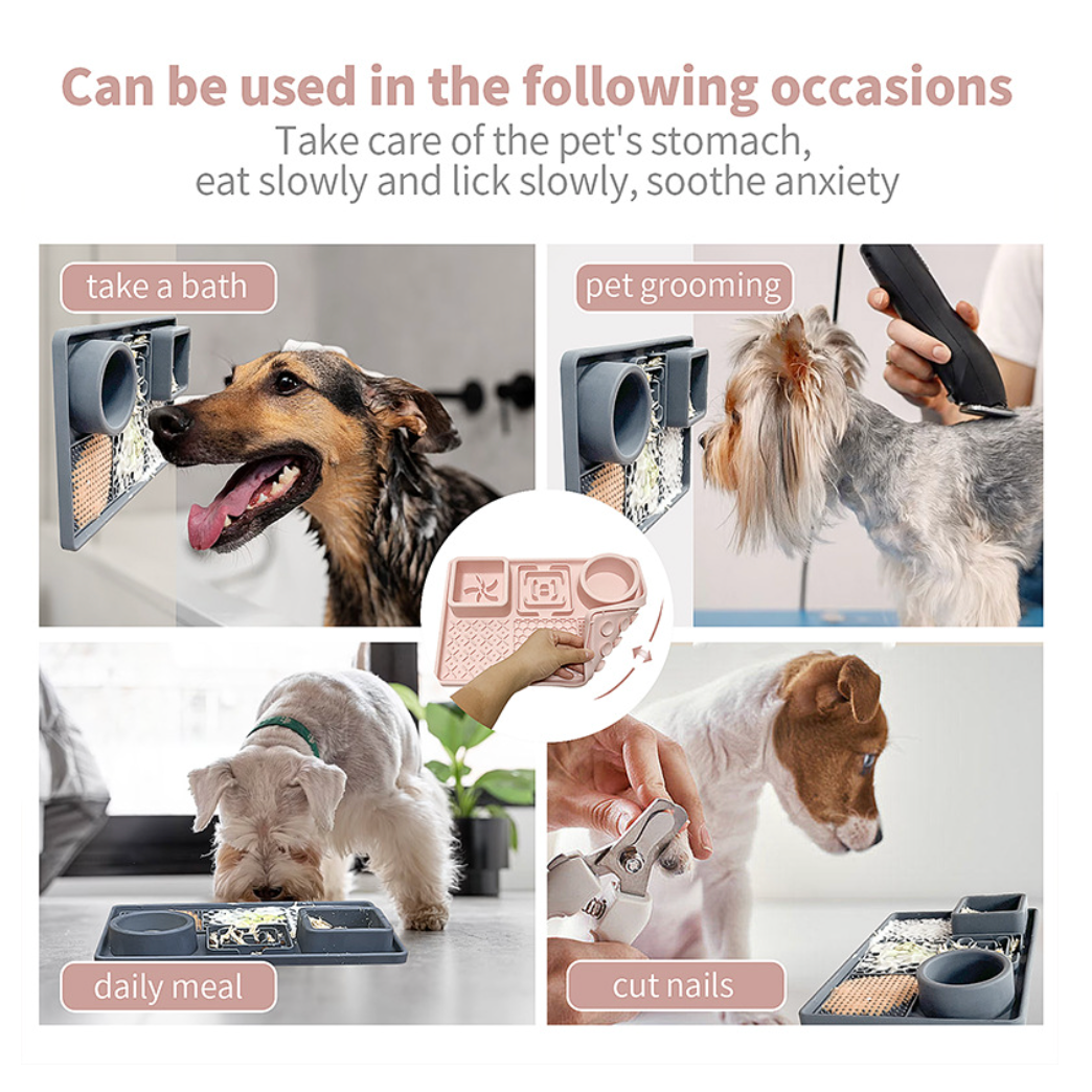 Chenpet New Design Pet Silicone Licking Pad Pet Eat Slow Mat