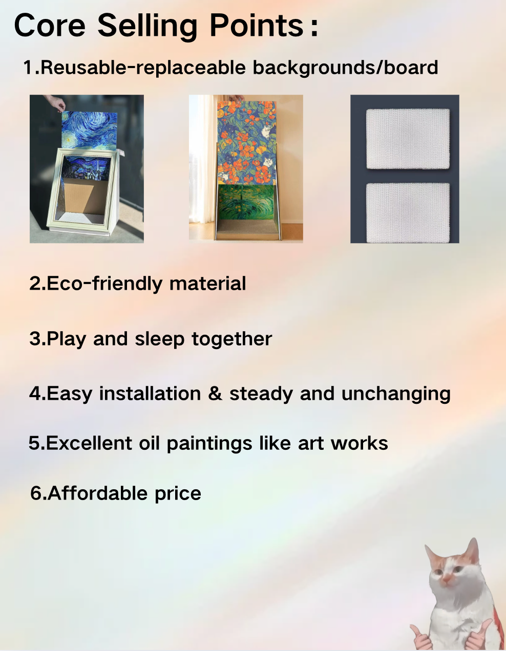 Chenpet Wholesale Hot Selling Oil Painting Cat Scratchers